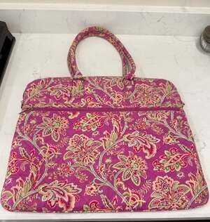 Petal Pink Retired Pattern Quilted Laptop Computer Case